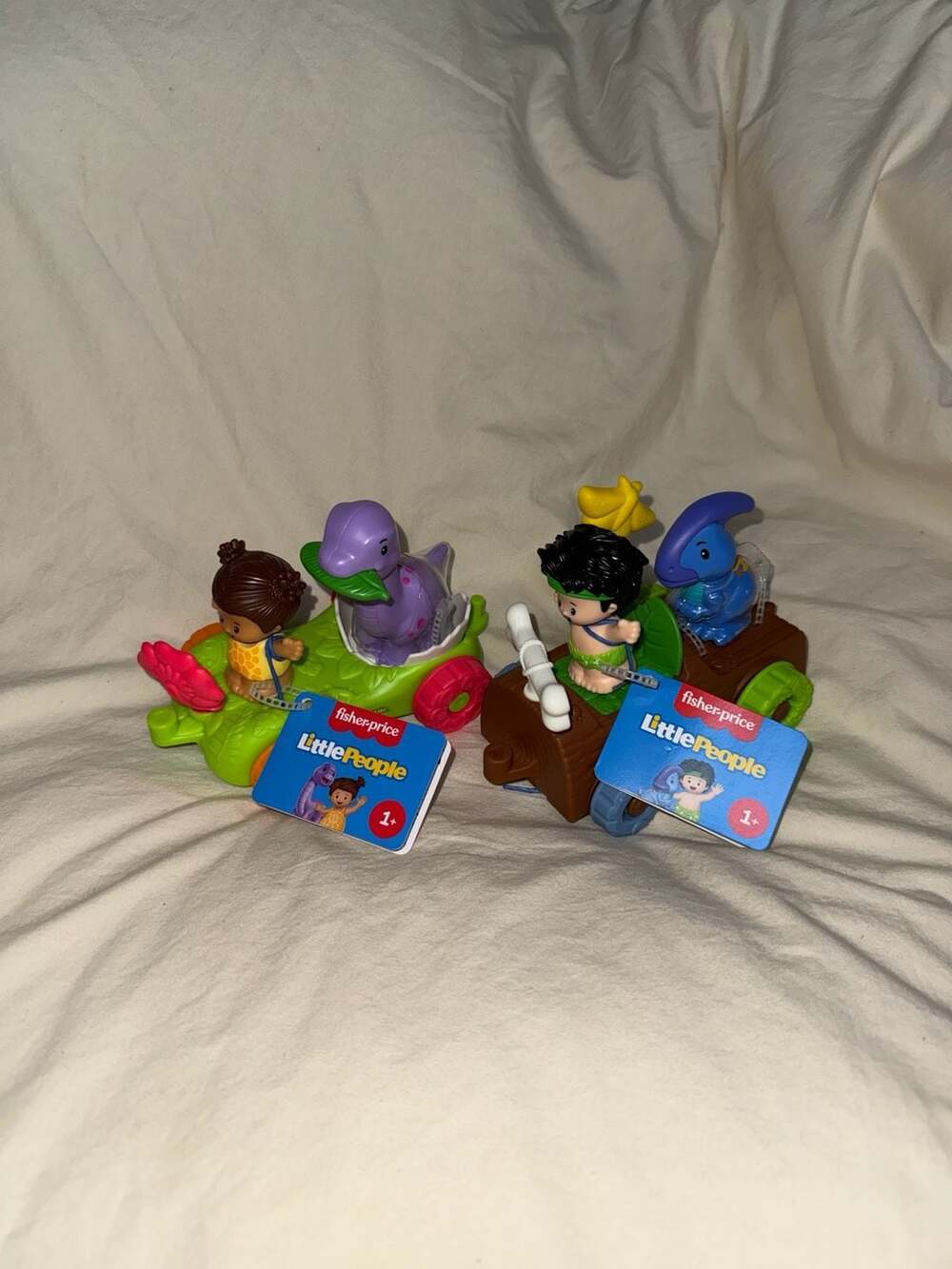 Fisher-Price Little People Dino Vehicles/Floata— Set of 2: Mia & Brachiosaurus a